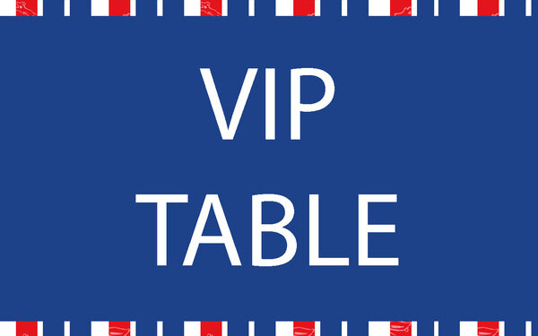 Chicken Wing Box and VIP Table