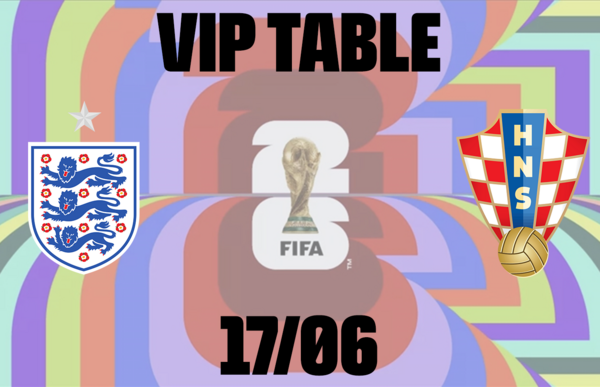 Chicken Wing Box and VIP Table (ENGLAND V CROATIA)